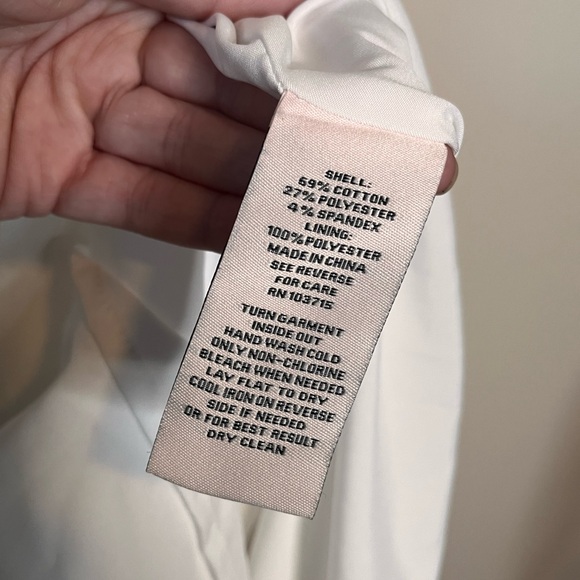 NANETTE LEPORE crisp white cotton ruched bust midi dress sundress size 6 casual - Picture 5 of 7